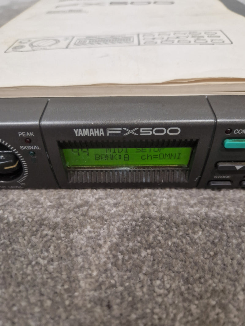 Yamaha Fx500 Processor Effects Unit - Multi-effects, 24-bit Processing - Very Good w/ Power Supply & Manuals - Image 7