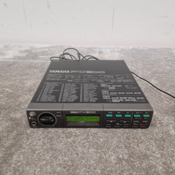 Yamaha Fx500 Processor Effects Unit - Multi-effects, 24-bit Processing - Very Good w/ Power Supply & Manuals