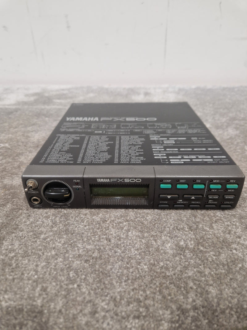 Yamaha Fx500 Processor Effects Unit - Multi-effects, 24-bit Processing - Very Good w/ Power Supply & Manuals - Image 9