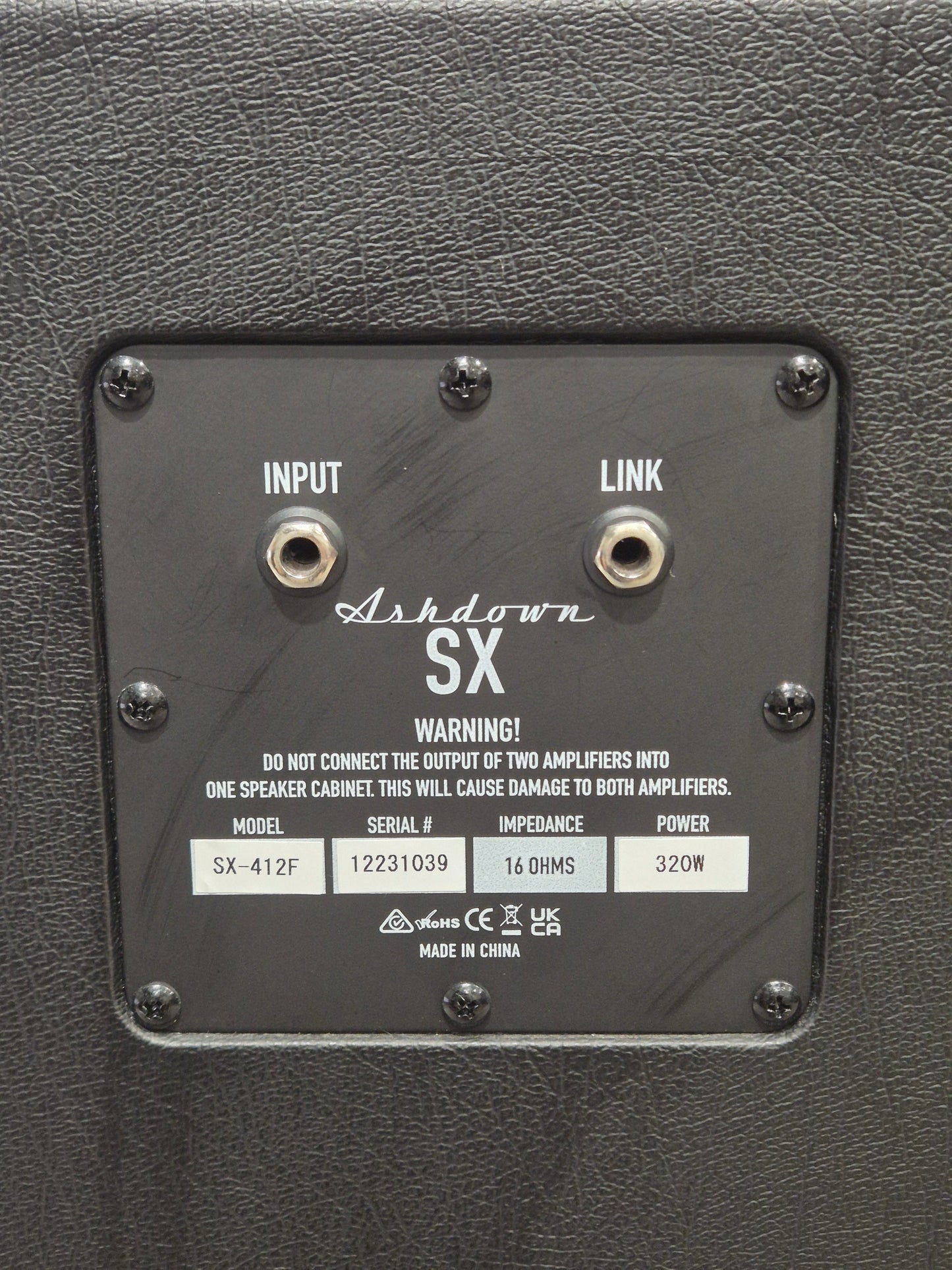Ashdown Sx-412f Amplifier Cabinet - Bass Guitar, 160 Watts, 4x12" Speakers - Very Good