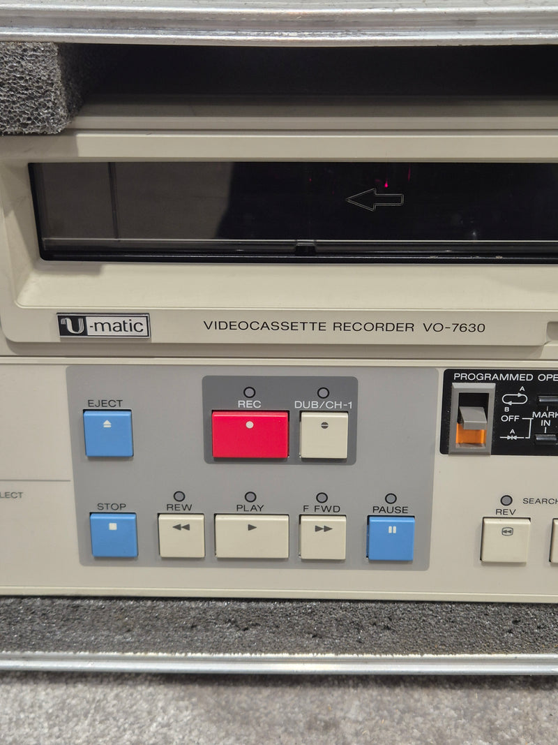 Sony VO-7360 Videocassette Recorder - Vintage Editing Unit - Spares or Repair w/ Hard Case - Image 3