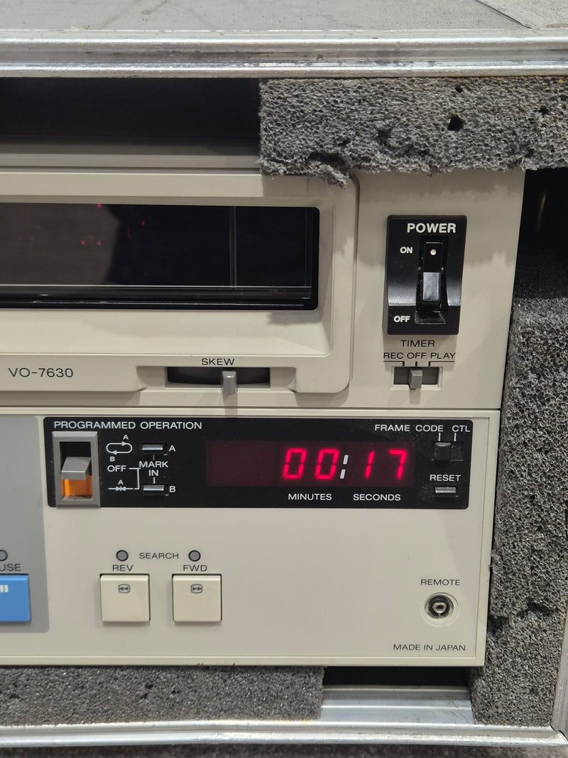 Sony VO-7360 Videocassette Recorder - Vintage Editing Unit - Spares or Repair w/ Hard Case - Image 4