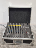 Studiomaster Session Mix 8-2 Mixer Audio Mixer - 8 Channels, Compact Design - Very Good w/ Power Supply & RoadReady Flight Case - Image 1