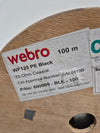 Webro Wf125 100m Black 75 Ohm Coaxial Cable Reel - 100m Length, High-Quality - Like New - Photo 2