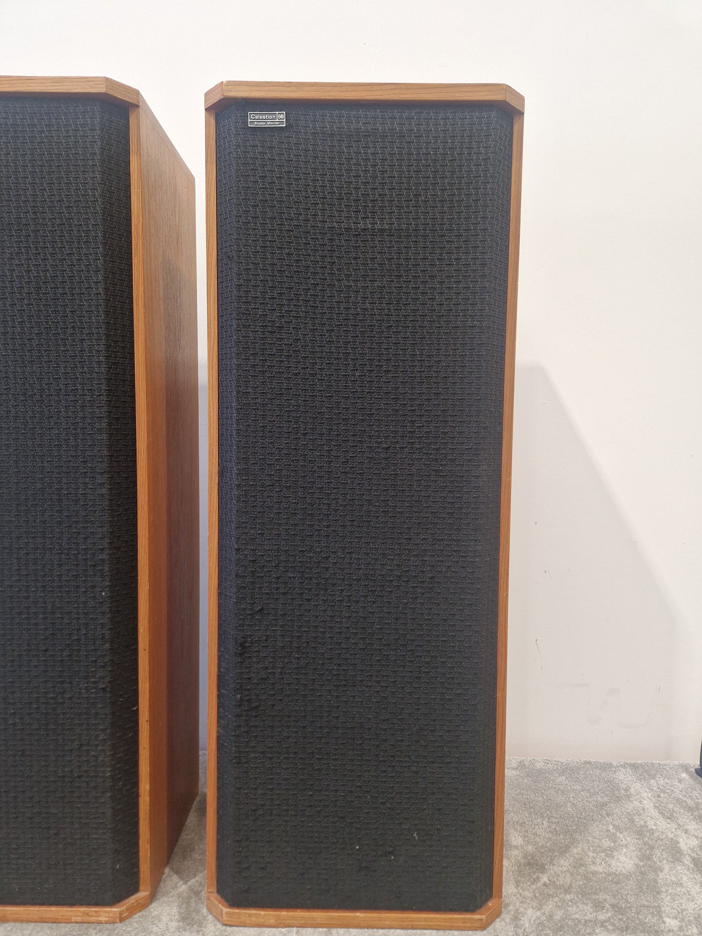 Celestion 66 Studio Monitor Speaker Pair - Nearfield Reference Monitors - Excellent w/ Connector cables