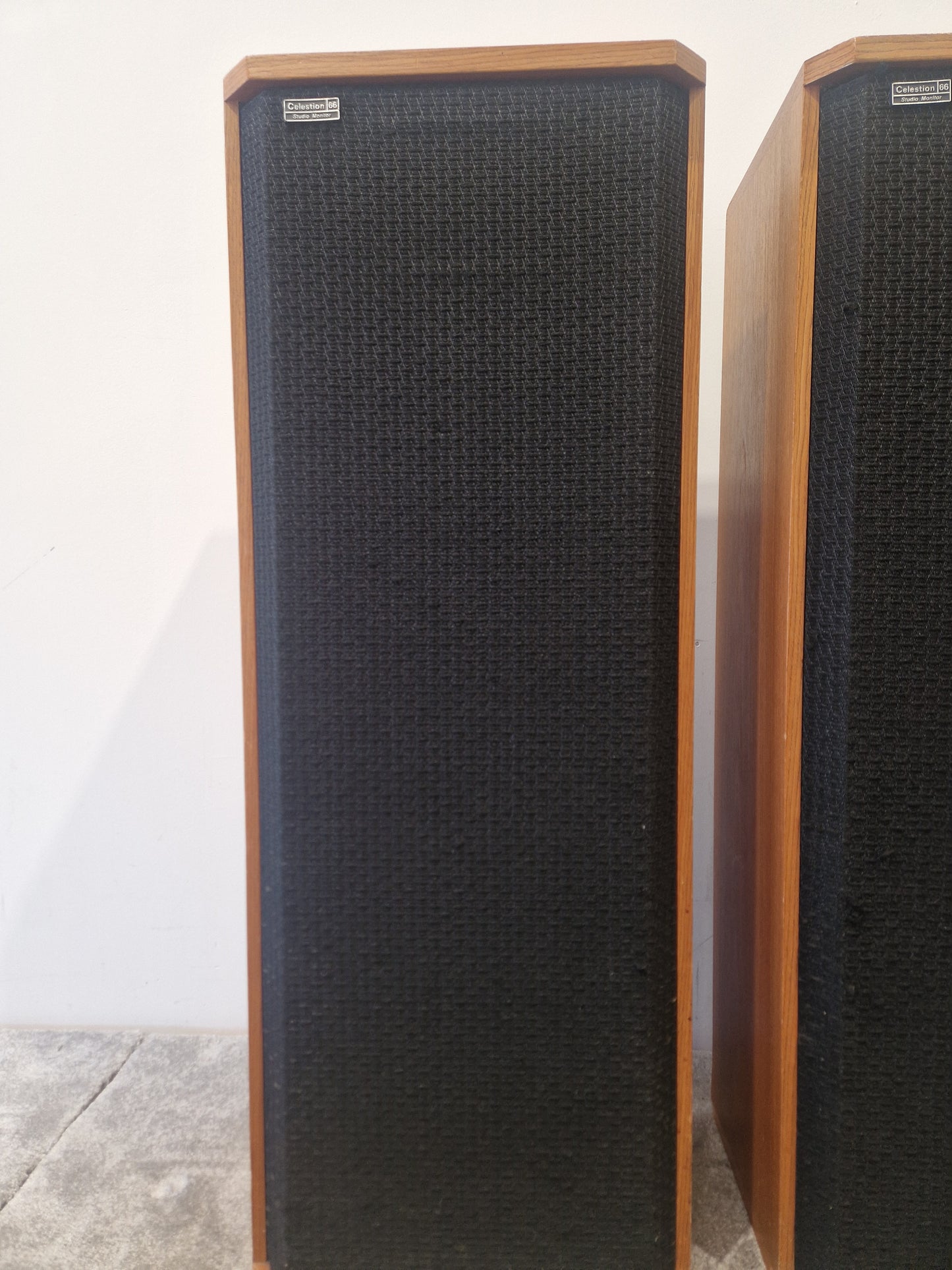 Celestion 66 Studio Monitor Speaker Pair - Nearfield Reference Monitors - Excellent w/ Connector cables