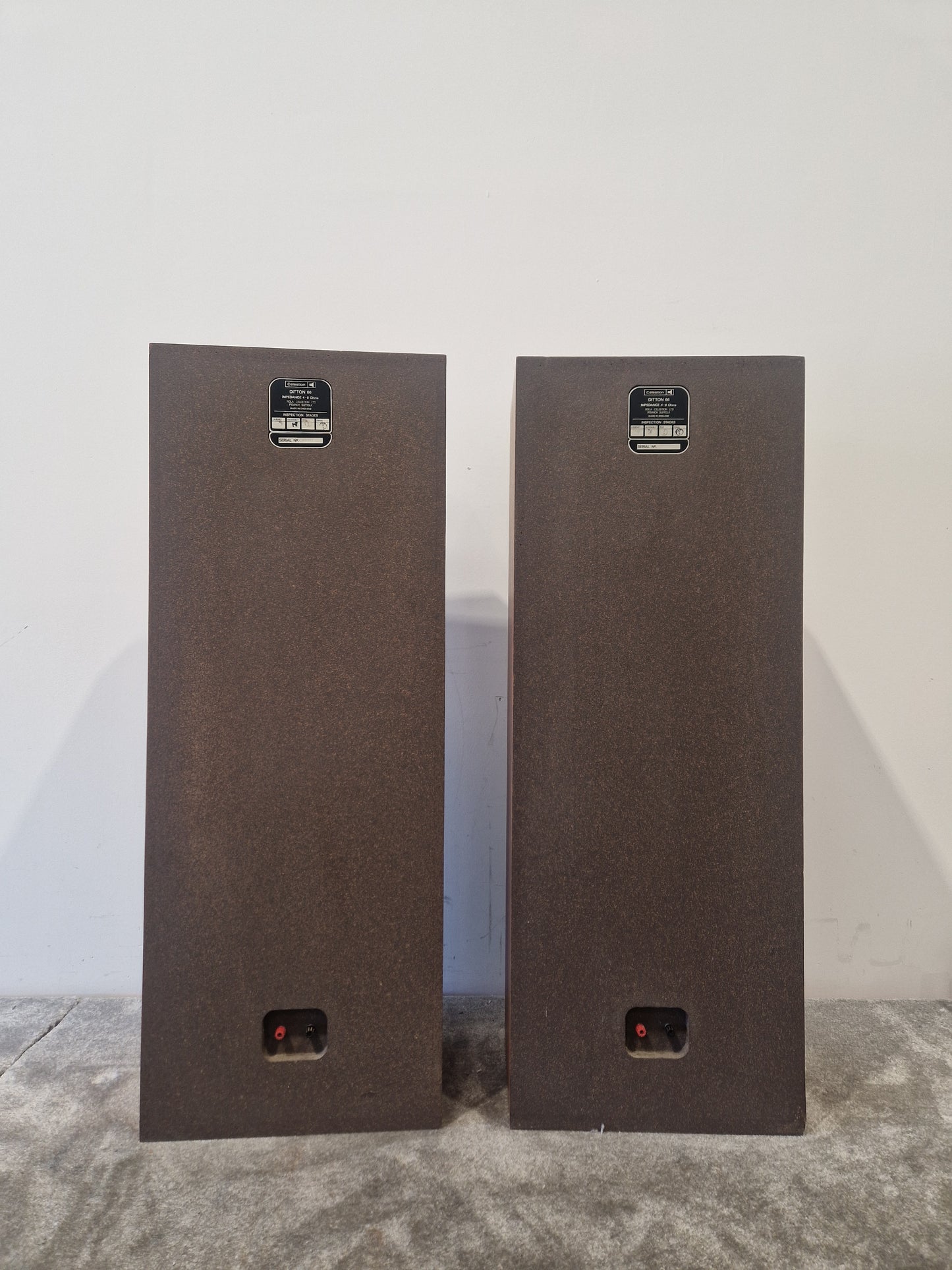 Celestion 66 Studio Monitor Speaker Pair - Nearfield Reference Monitors - Excellent w/ Connector cables