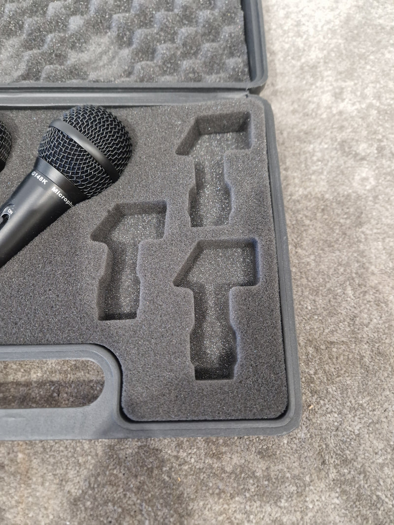 Dynamic G148k Microphone Set OF Three - Professional Vocal Microphones, Cardioid Pattern - Excellent w/ Hard Case - Image 3