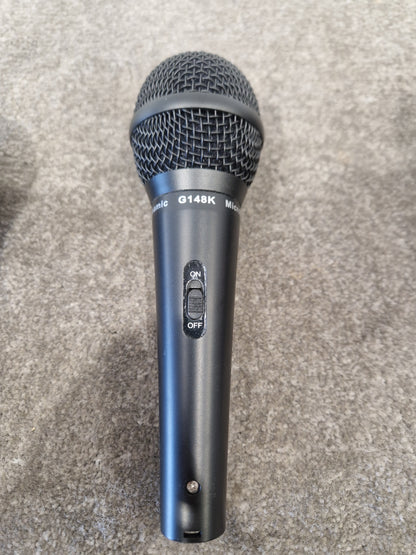 Dynamic G148k Microphone Set OF Three - Professional Vocal Microphones, Cardioid Pattern - Excellent w/ Hard Case