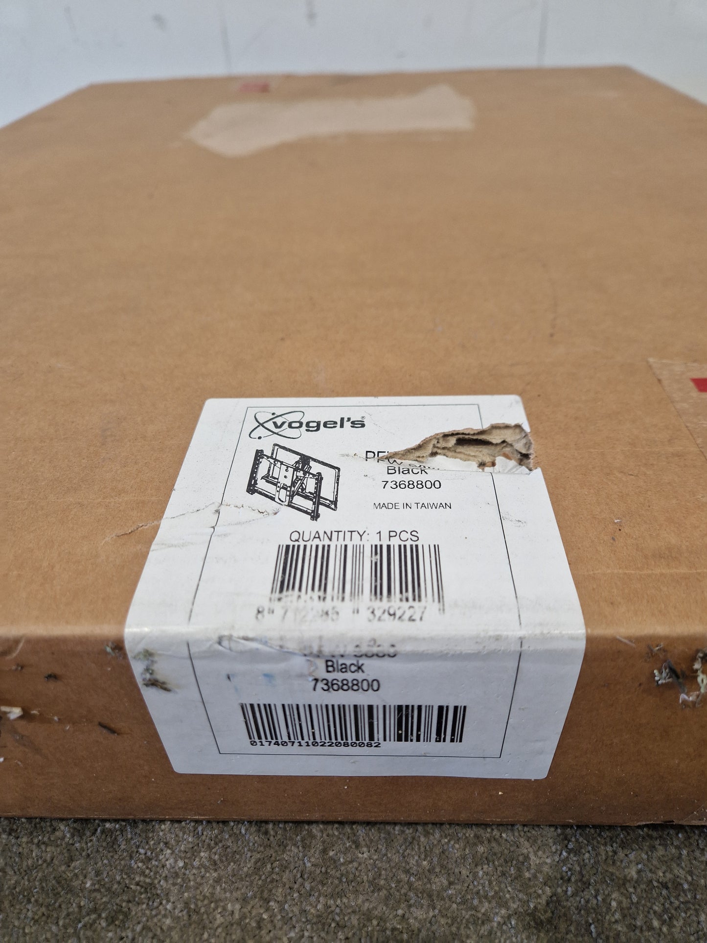 Vogels Pfw 6880 Black Projector Floor Stand - Adjustable Height, Sturdy Design - Open Box New