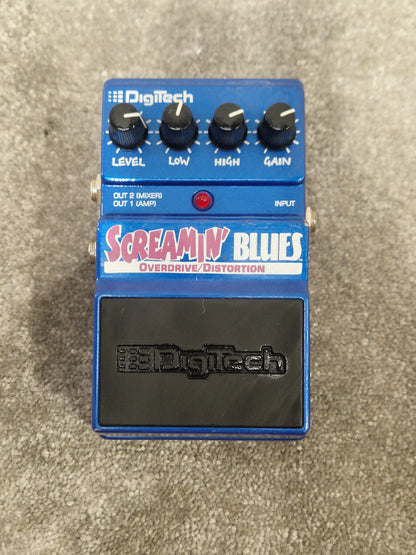 Digitech Screamin Blues Overdrive/distortion Effects Pedal - Classic Blues Tone, Easy Controls - Excellent