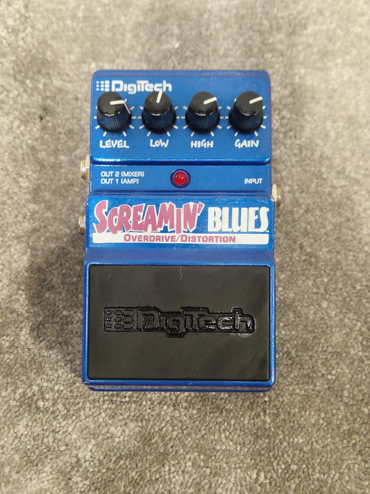 Digitech Screamin Blues Overdrive/distortion Effects Pedal - Classic Blues Tone, Easy Controls - Excellent