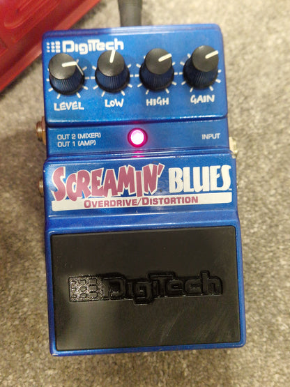 Digitech Screamin Blues Overdrive/distortion Effects Pedal - Classic Blues Tone, Easy Controls - Excellent