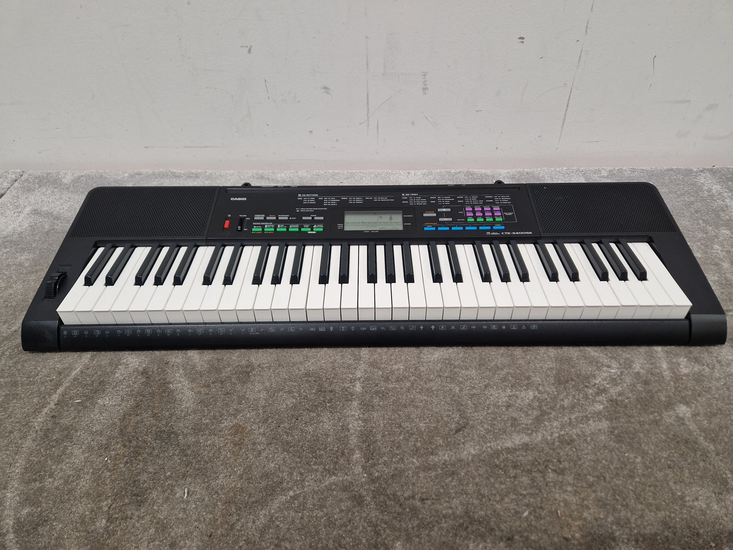 Casio Ctk-3400sk Keyboard - 61 Keys, Touch Sensitive - Very Good