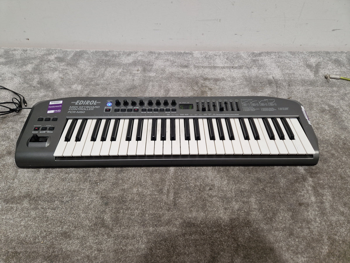Edirol Pcr-m50 MIDI Keyboard Controller - 49 Keys, USB Connectivity - Spares or Repair