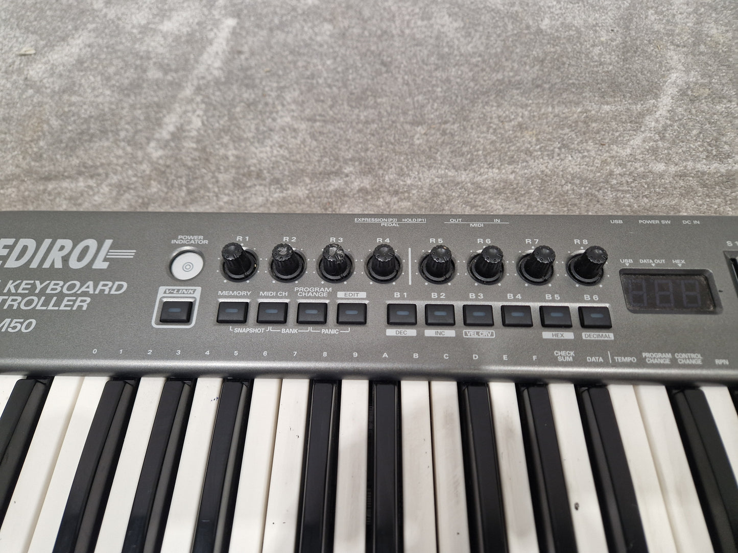 Ediriol Pcr-m50 MIDI Keyboard Controller - 49 Keys, USB Connectivity - Spares or Repair