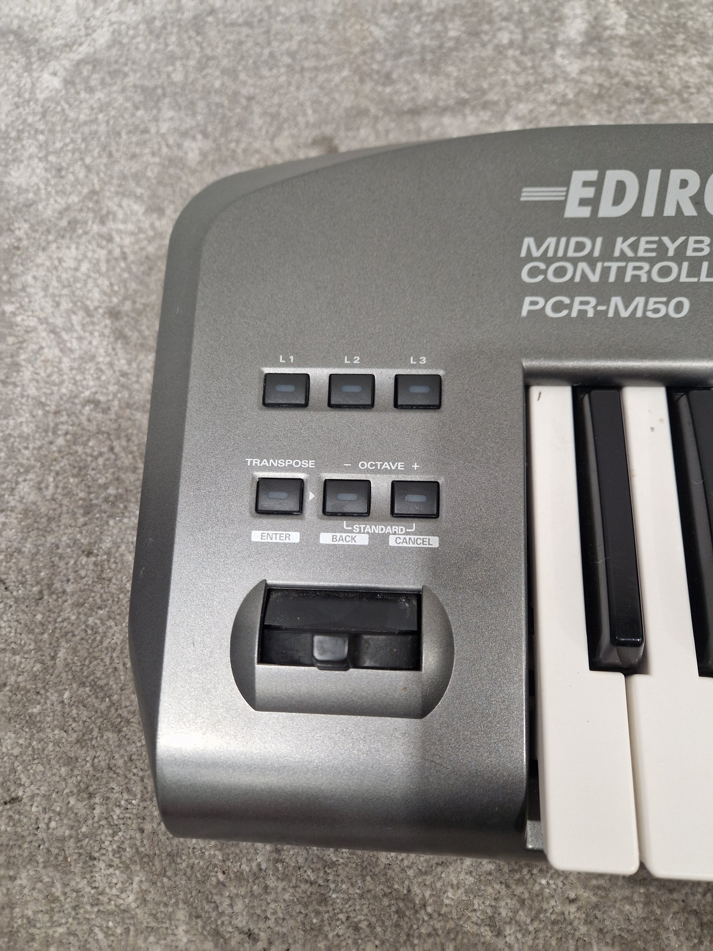 Ediriol Pcr-m50 MIDI Keyboard Controller - 49 Keys, USB Connectivity - Spares or Repair