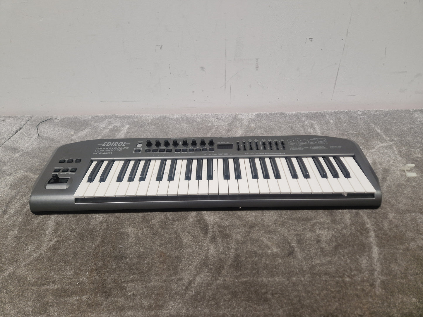 Ediriol Pcr-m50 MIDI Keyboard Controller - 49 Keys, USB Connectivity - Spares or Repair
