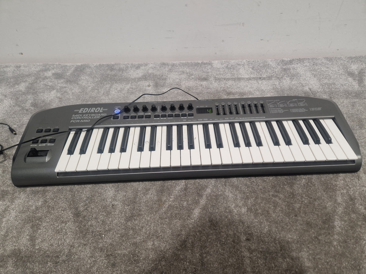 Edirol Pcr-m50 MIDI Keyboard Controller - 49 Keys, USB Connectivity - Spares or Repair