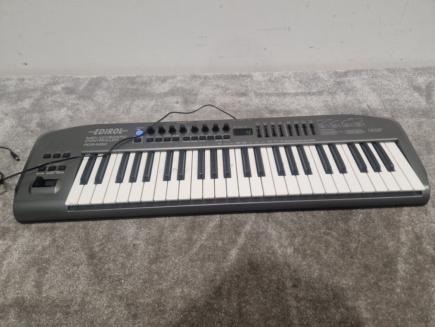 Ediriol Pcr-m50 MIDI Keyboard Controller - 49 Keys, USB Connectivity - Spares or Repair