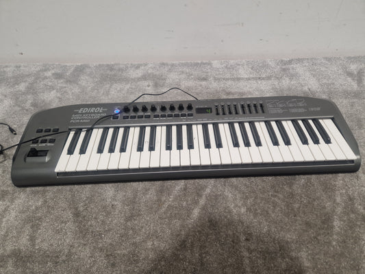 Ediriol Pcr-m50 MIDI Keyboard Controller - 49 Keys, USB Connectivity - Spares or Repair