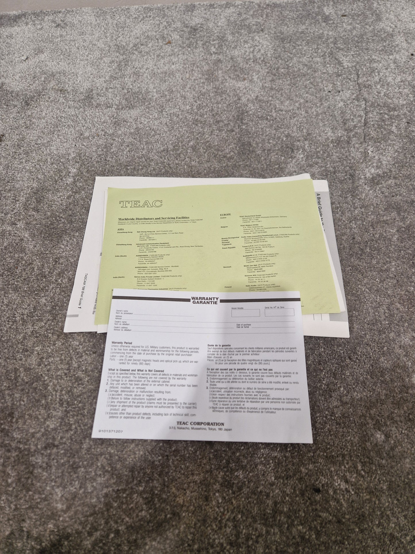 Tascam Portastation 788 Multitrack Recorder - 8 Tracks, DBX Noise Reduction - Excellent w/ Original Box & Power Supply & Manuals & Certification