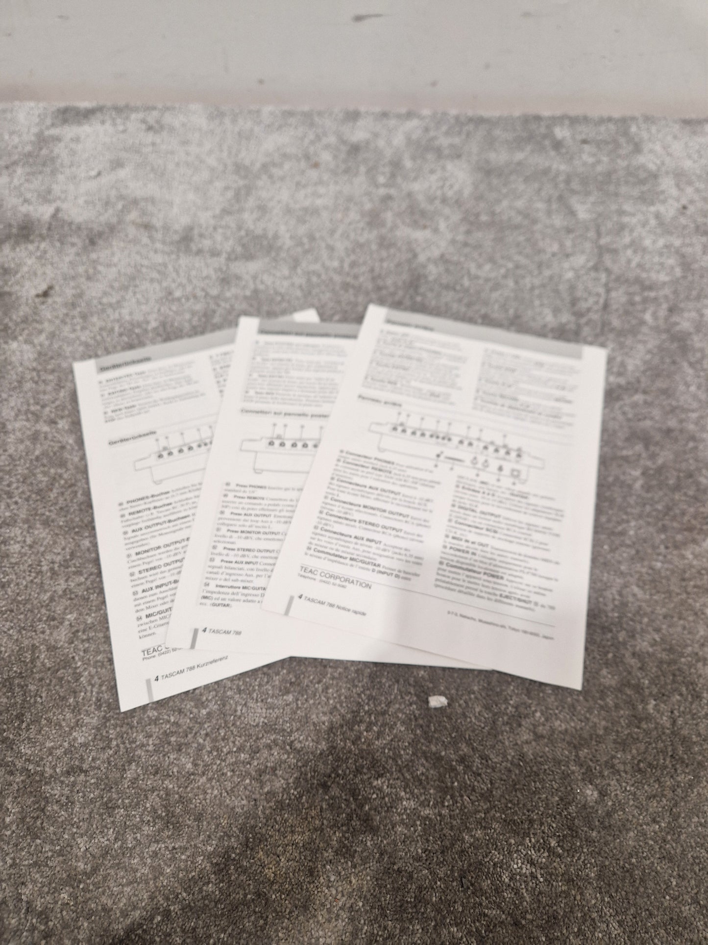 Tascam Portastation 788 Multitrack Recorder - 8 Tracks, DBX Noise Reduction - Excellent w/ Original Box & Power Supply & Manuals & Certification