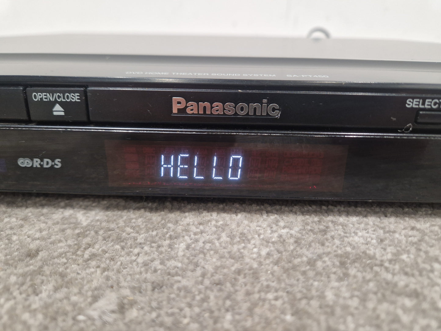 Panasonic Sa-pt450 Home Theater System - 5.1 Channel, Dolby Digital - Very Good w/ Power Supply