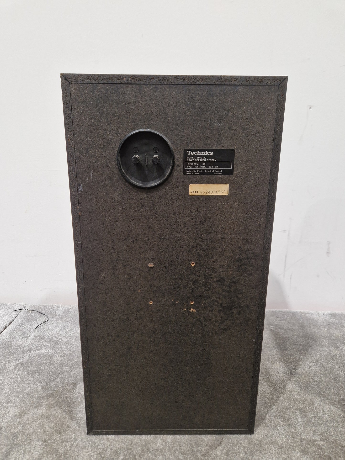 Technics Sb-3130 Pair of Speakers - 3-Way Design, 50W Power - Very Good w/ Manuals