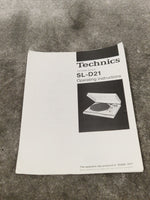 Technics Sl-d21 Turntable - Direct Drive, Quartz-Locked - Very Good w/ Manuals - Image 2
