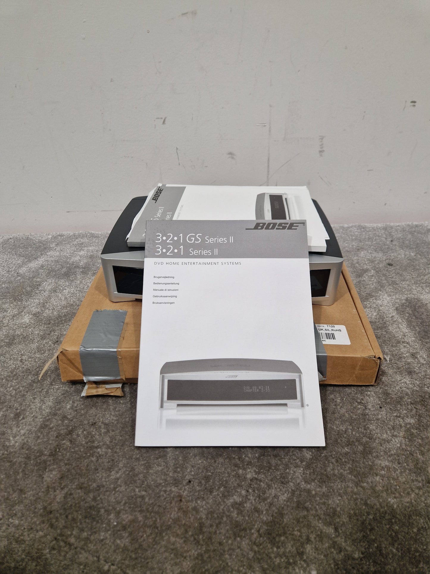 Bose Av3-2-1ii Home Entertainment System - Main Unit Only, Untested - Excellent w/ Power Supply & Manuals & Wires & remote Connector cables