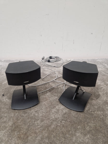 Bose Gem Speakers Pair - Compact Design, High-Quality Sound - Very Good w/ Stands