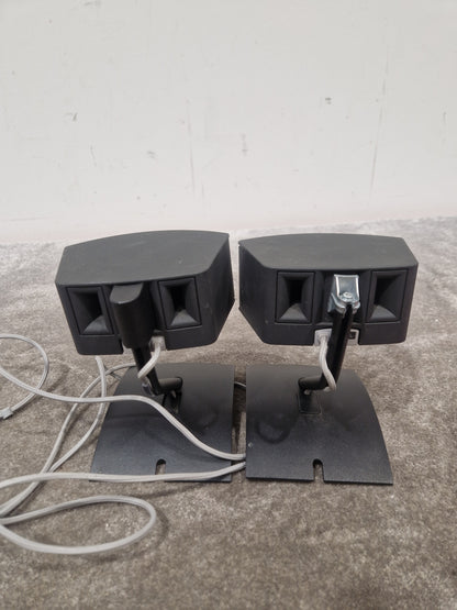 Bose Gem Speakers Pair - Compact Design, High-Quality Sound - Very Good w/ Stands