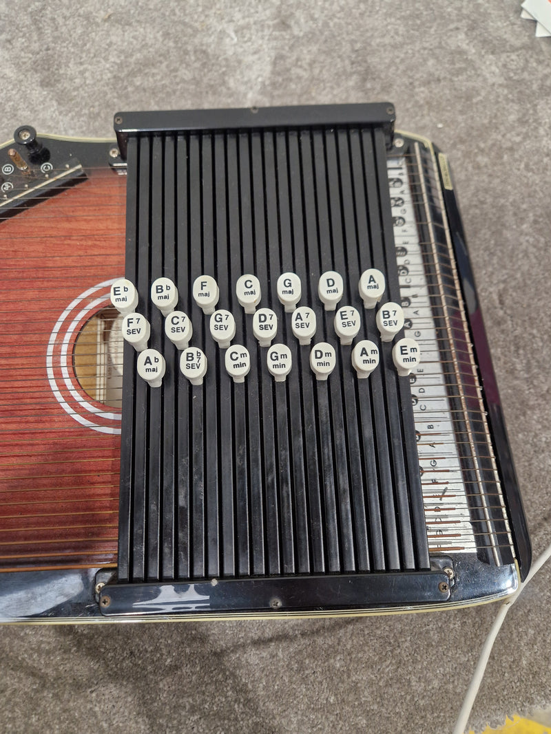 Ashbury Autoharp Acoustic Instrument - Classic String Design - Very Good w/ strings - Image 6
