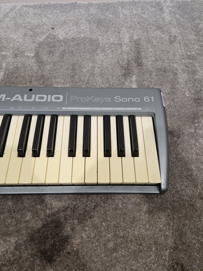 M-Audio ProKeys Sono 61 Keyboard – 61 Keys, USB/MIDI – Good