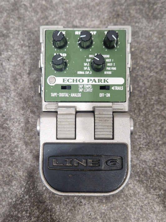 Line 6 Echo Park Effects Pedal - Stereo Delay, 7 Echo Types - Spares or Repairs