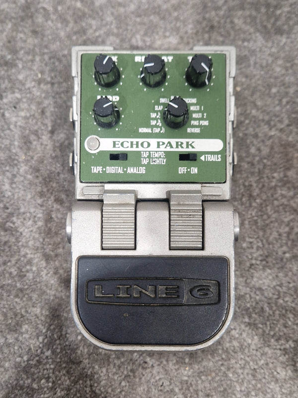 Line 6 Echo Park Effects Pedal - Stereo Delay, 7 Echo Types - Spares or Repairs