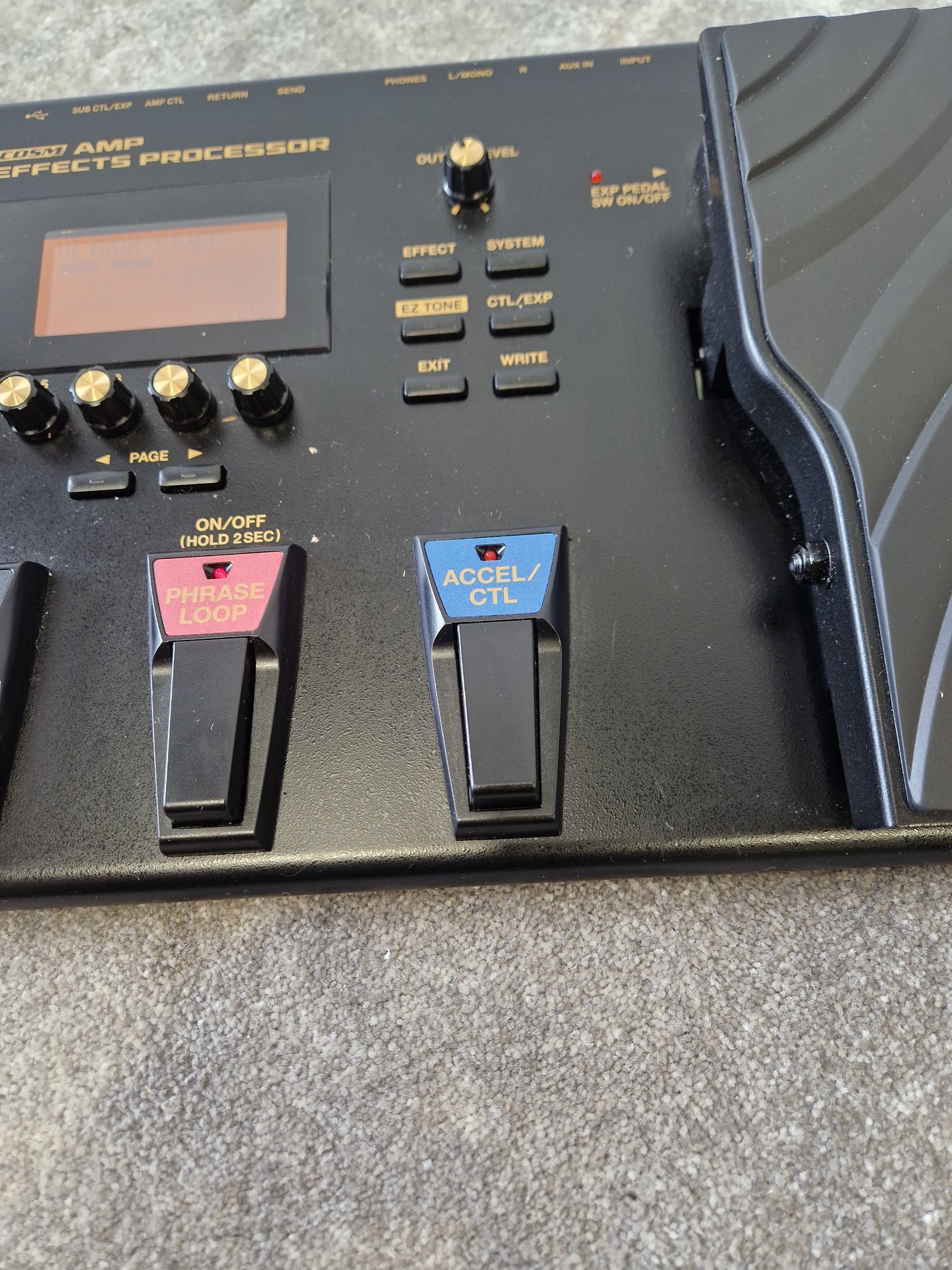 Boss Gt-100+ Guitar Effects Processor - 100 Presets, EZ Tone - Very Good w/ Power Supply & Manuals & Soft Case