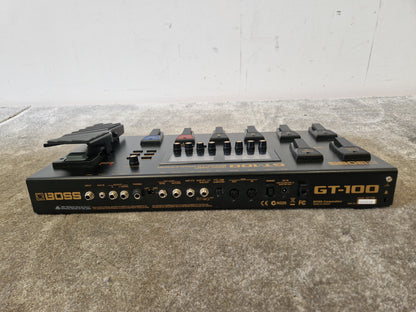 Boss Gt-100+ Guitar Effects Processor - 100 Presets, EZ Tone - Very Good w/ Power Supply & Manuals & Soft Case