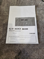 Boss Gt-100+ Guitar Effects Processor - 100 Presets, EZ Tone - Very Good w/ Power Supply & Manuals & Soft Case - Image 10