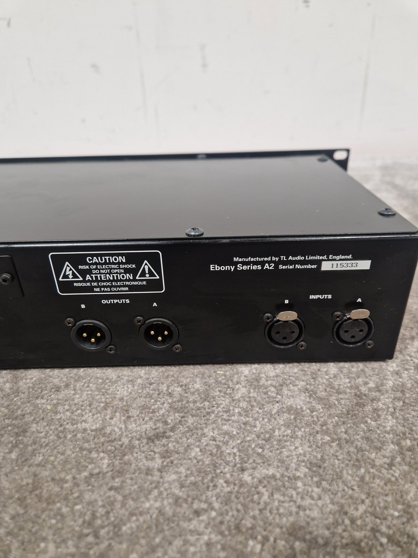 TL Audio Ebony A2 - Dual-Channel Tube Processor - Excellent w/ Power Supply