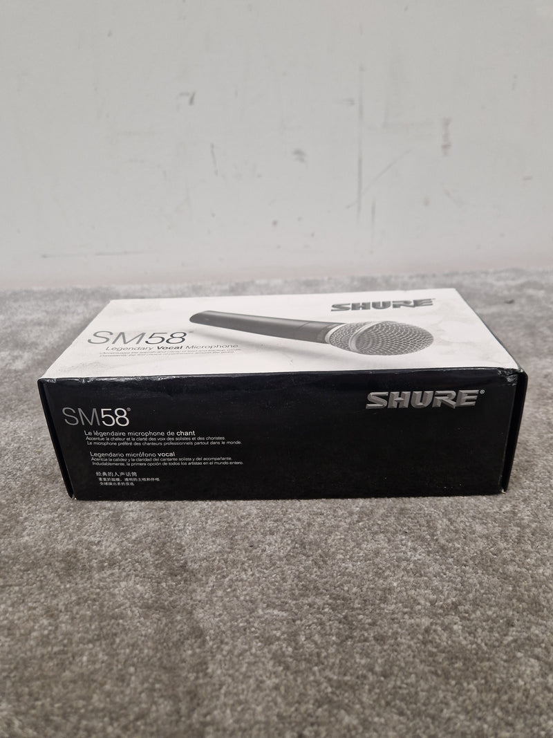 Shure Sm58 Dynamic Microphone - Cardioid Pattern, Durable Construction - Excellent w/ Original Box & Manuals & Mic Holder Midi cable - Image 2