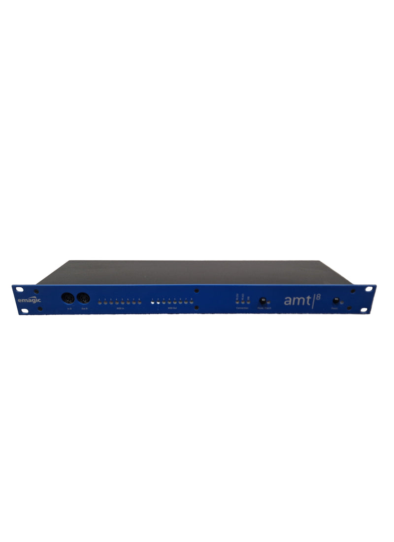 Emagic AMT8 – 8-in / 8-out Rackmount MIDI Interface, USB & Serial – Excellent - Image 1