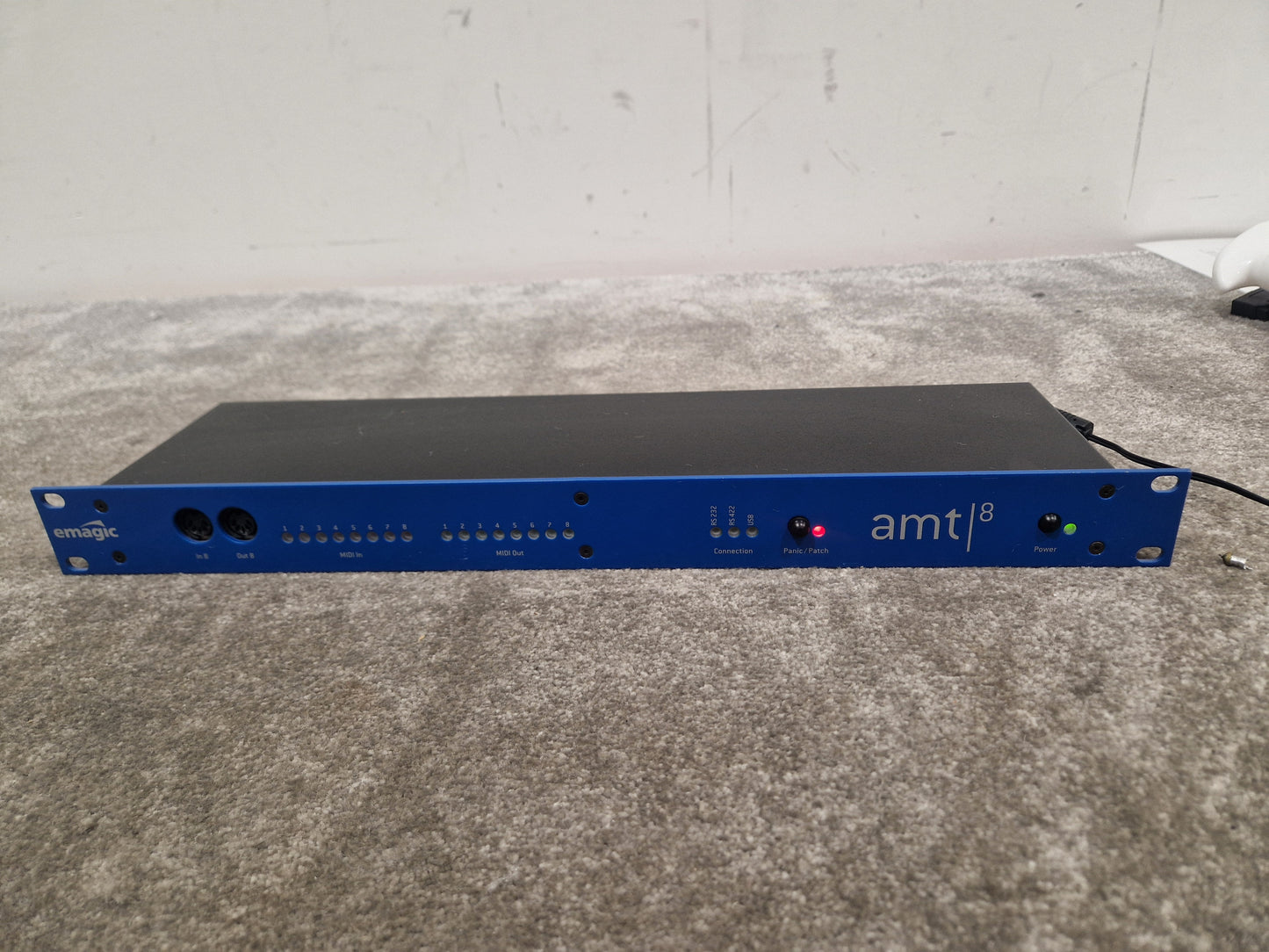 Emagic AMT8 – 8-in / 8-out Rackmount MIDI Interface, USB & Serial – Excellent