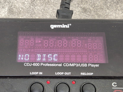 Gemini CDJ-600 – CD/MP3 DJ Player – Good