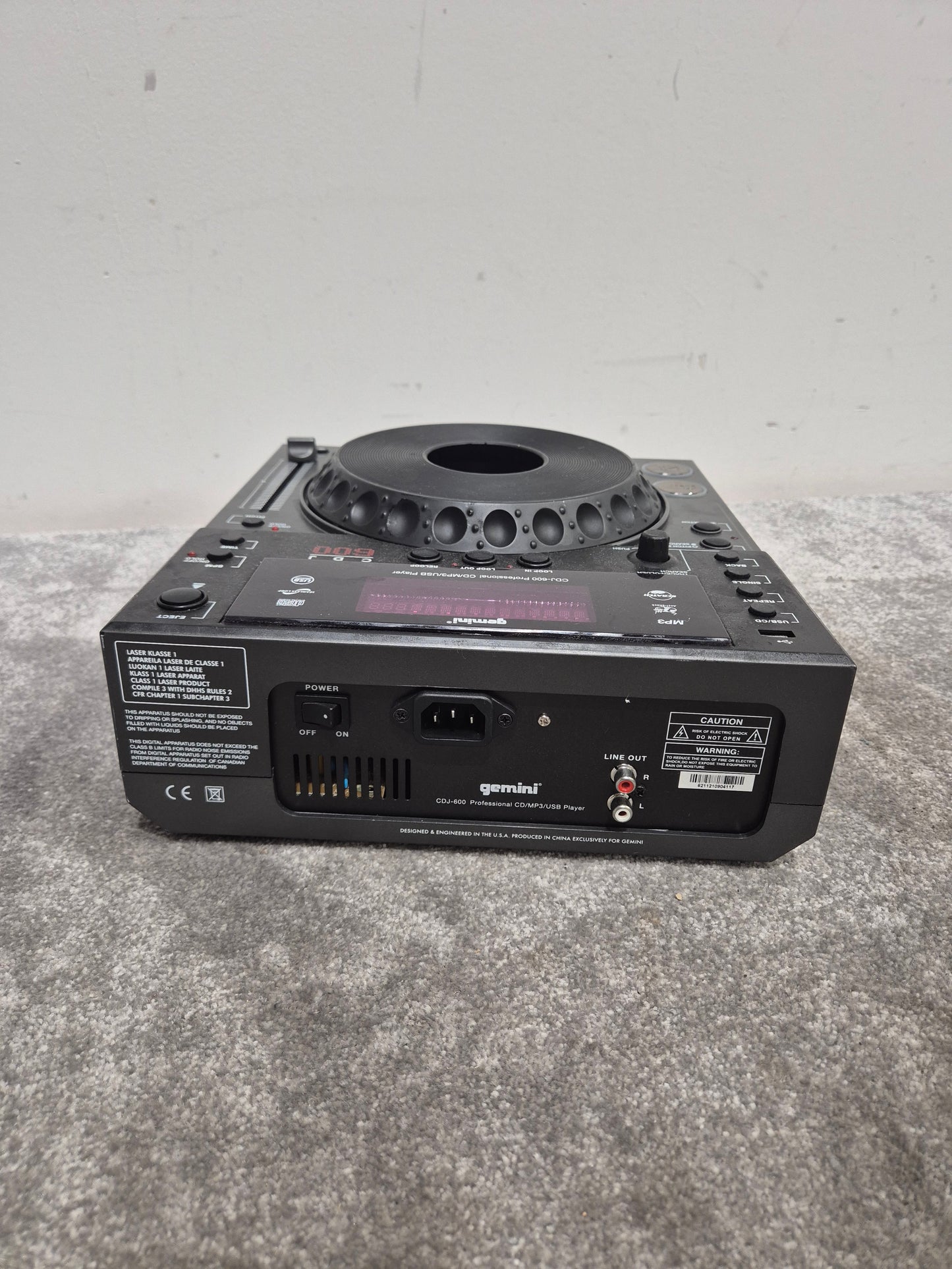 Gemini CDJ-600 – CD/MP3 DJ Player – Spares or Repair