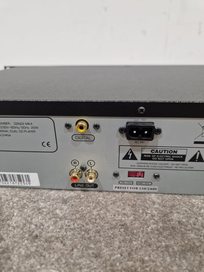Numark CDN22 MK4 - Dual CD Player - Excellent w/ Power Supply