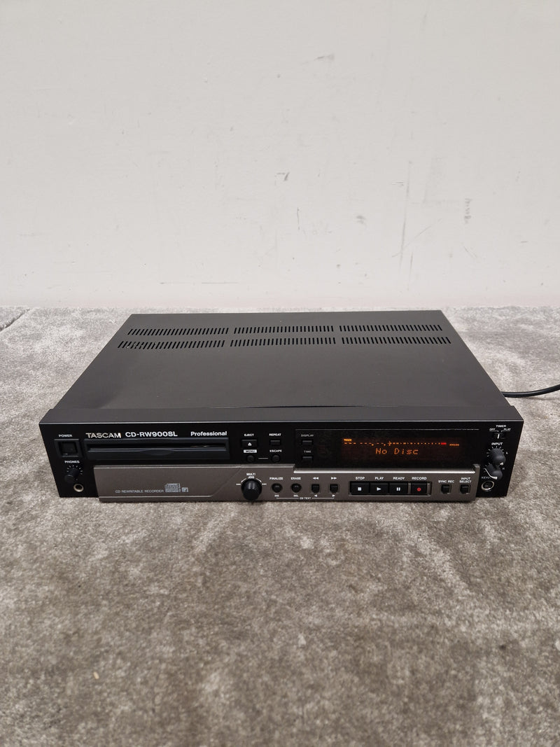 Tascam CD-RW900SL – Professional CD Recorder – Very Good w/ Power Supply & Remote - Image 1