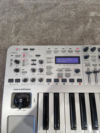 Novation X-station 25 Synthesizer - Analog Modeling Synth - Excellent w/ Power Supply