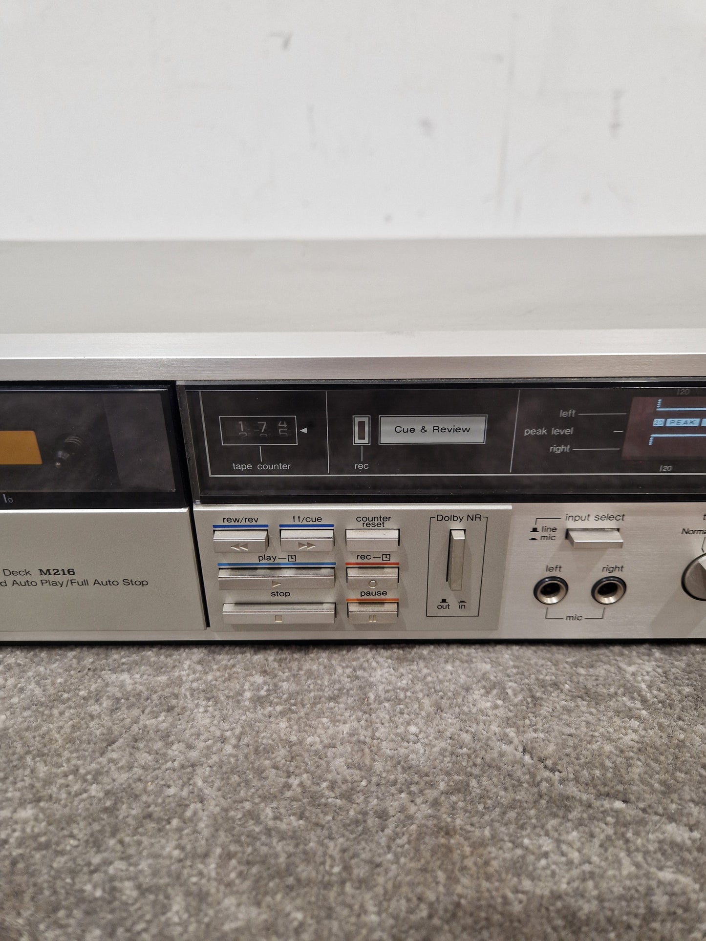 Technics RS-M216 - Cassette Deck - Spares or Repair w/ Manual